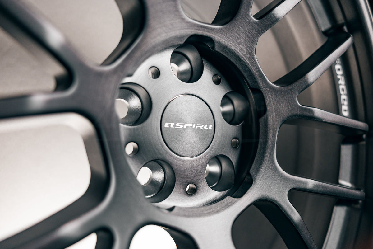 Aspira AF-M 18x9.0 Square (Set of Four) - Brushed Titanium