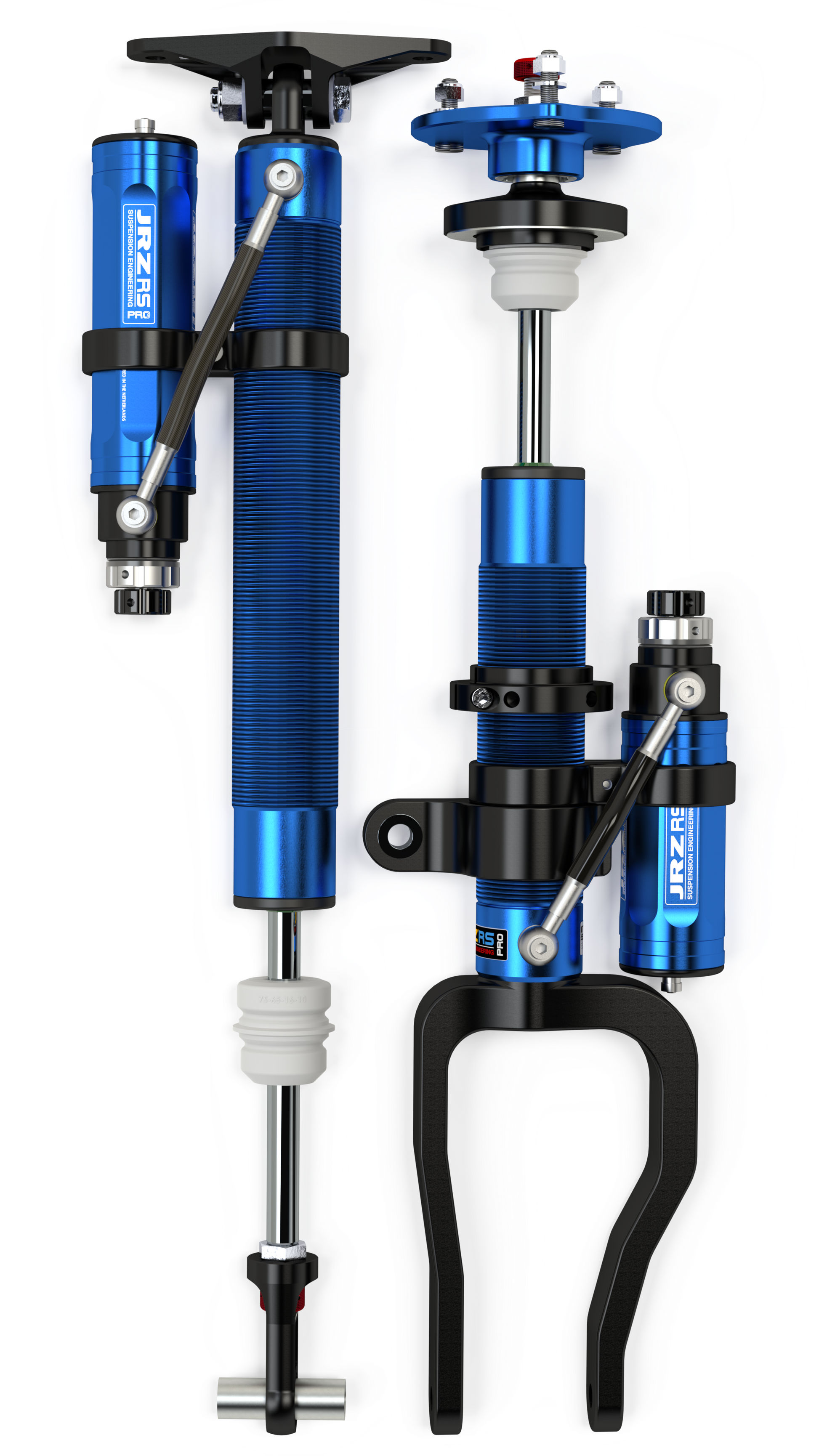 Aspira x JRZ RS Pro and RS Pro 3 race dampers for Tesla Model 3 and Model Y