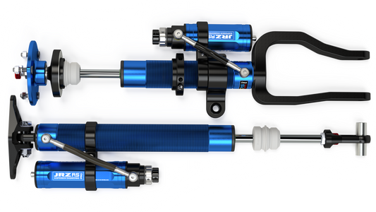 Aspira x JRZ RS Pro and RS Pro 3 race dampers for Tesla Model 3 and Model Y
