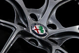 Aspira AV-5 gun metal close view of alfa romeo logo